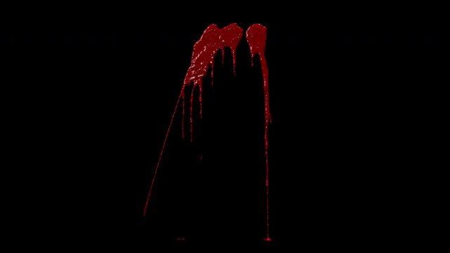 Blood splashes and splats - 60 fps, 4K Pro Res with mask pass