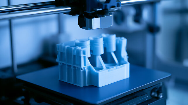 Modern 3D Printing Technology Create Prototype Component with Precision for Engineering and Manufacturing Industry