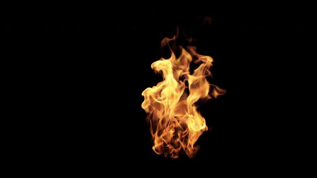 Pure and simple slow motion fire - 60 fps, 4K Pro Res with mask pass