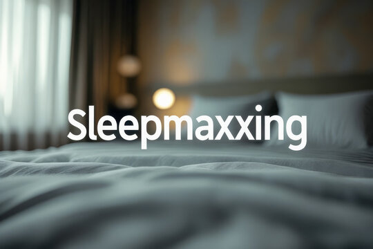 Sleepmaxxing trend optimization of sleep routine hygiene quality and duration health AI Generative