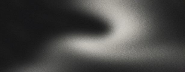Fototapeta premium Cinematic dark smoke background with soft light leak. Abstract black and white atmospheric texture for mysterious film noir aesthetic. Moody ethereal fog overlay for creative design projects.