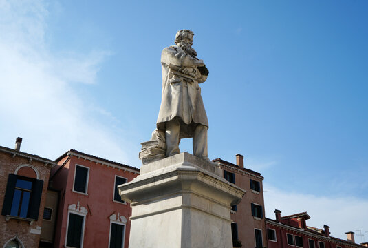 Statue of Niccolo Tommaseo in Venice, Italy