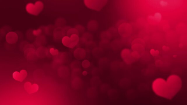 Valentine's Day background with red hearts and space for text