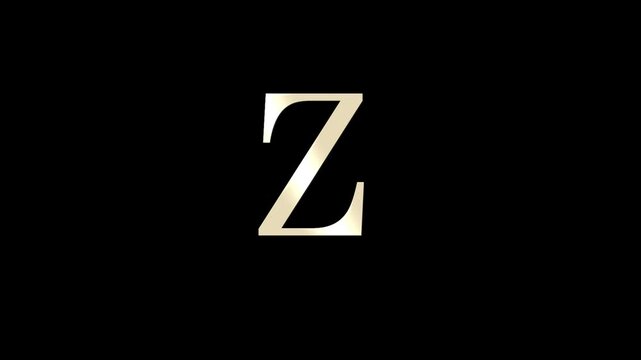 English alphabet letter Z with white particles and transparent background, beautiful letter
