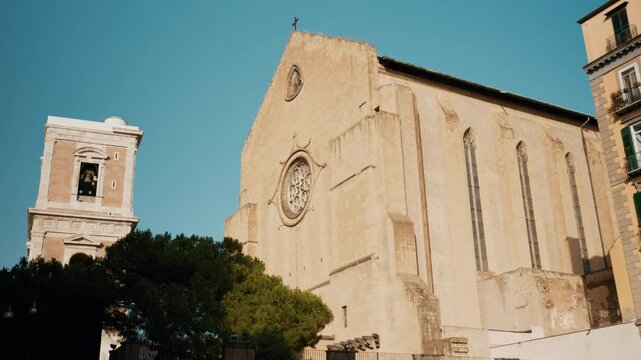 Basil religious church of Santa Chiara in Naples
