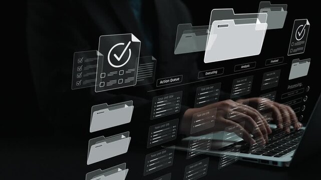 Project management system showing workflow stages, task progress, and review status. Task progress tracks completion, task progress improves workflow, and task progress ensures visibility. Marrow