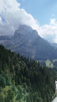 Rosenlaui Valley in the Bernese Oberland, Switzerland and Alpine Landscape