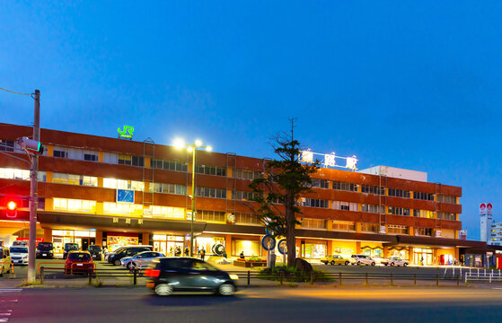 JR釧路駅　夜景
