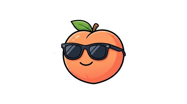 funny cartoon peach