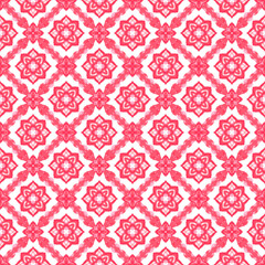 Fototapeta premium Oriental Bohemian Ikat Seamless Pattern, Ethnic Geometric Textile, Traditional Ornamental Fabric