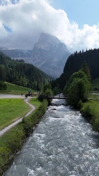 Rosenlaui Valley in the Bernese Oberland, Switzerland and Alpine Landscape