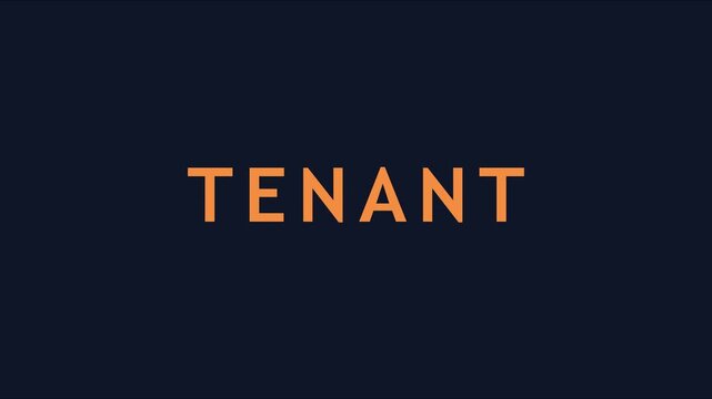Tenant real estate concept animation with moving skyscraper bar graphs for property market analysis and leasing presentation 4k
