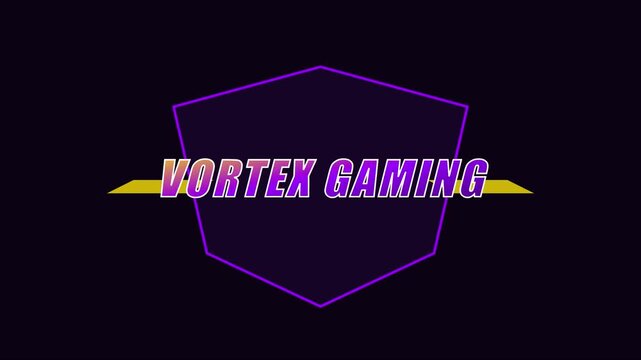 Vortex gaming neon animation: dynamic esports intro and cyberpunk channel branding 4k