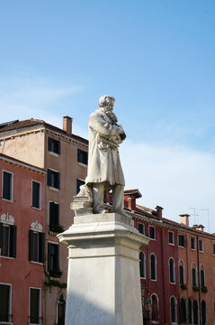 Monument of Niccolo Tommaseo in Venice, Italy