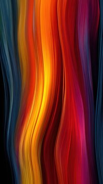 Abstract background with smooth vertical flow, rich saturated colors
