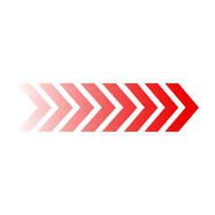 Fototapeta premium Red Gradient Chevron Arrow Pattern for Forward Direction and Motion