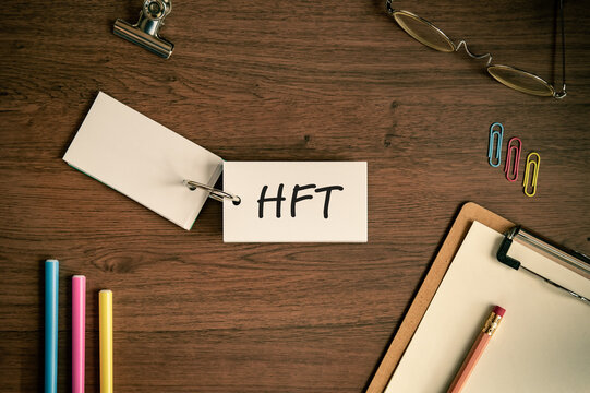 HFT High Frequency Trading Visual Concept &mdash; ideal eye-catcher for algorithmic trading and fintech blog posts