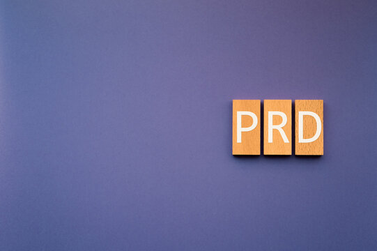 PRD Acronym on Wooden Blocks Representing Product Requirements Documentation &mdash; ideal eye-catcher for software development blog posts