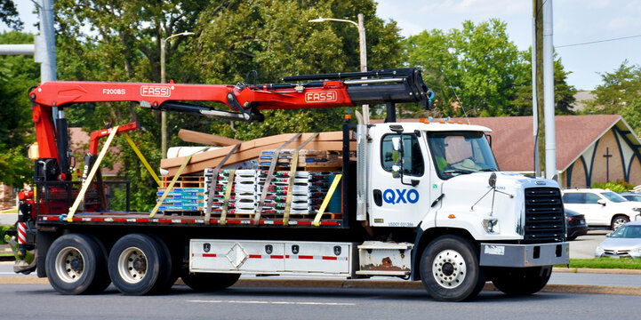 QXO Company Truck, Manassas, Virginia, USA
