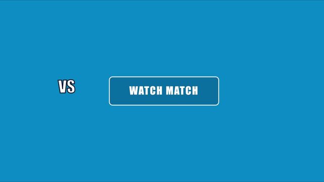 Vs watch match button interface for sports streaming and gaming ui animation 4k