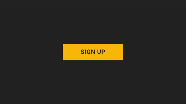 Animated sign up button for website ui and digital marketing campaigns animation 4k interface