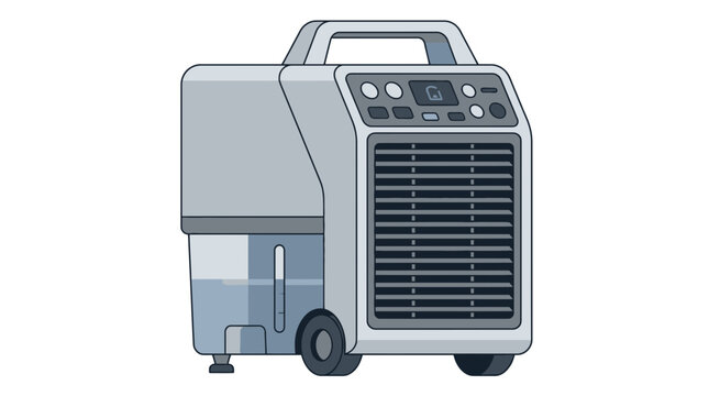 Illustration of a Portable Air Conditioner Unit