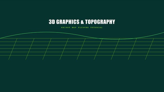 3 d and topography height map flyover tutorial motion animation 4k background, 3d topography motion background
