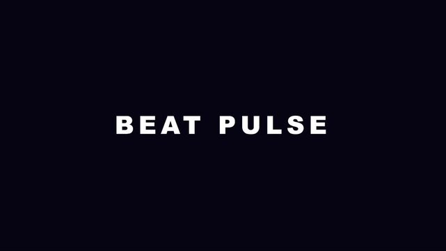 Beat pulse motion animation 4k background, with dynamic purple, vertical lines and, minimalist typography for, music and tech projects
