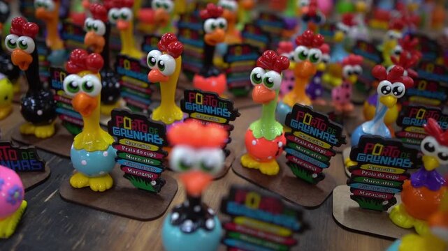 Traditional Brazilian Objects in Porto de Galinhas, Pernambuco &ndash; Vibrant Colors and Northeastern Cultural Heritage