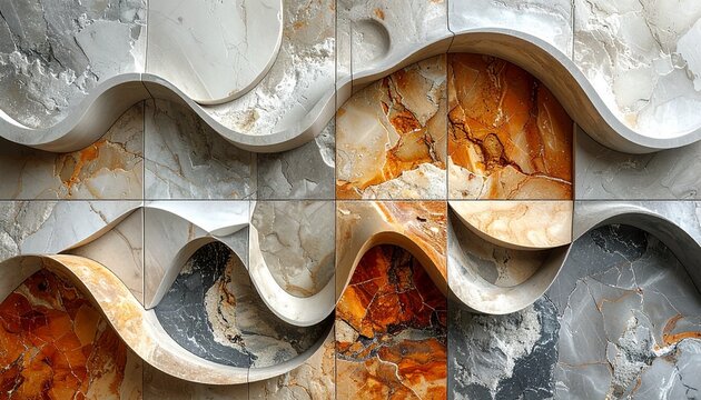 ice cubes on a wall