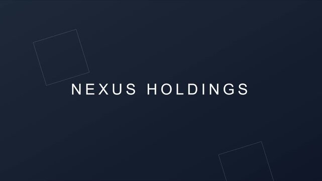 Nexus holdings corporate motion title sequence for business presentation and branding animation 4k