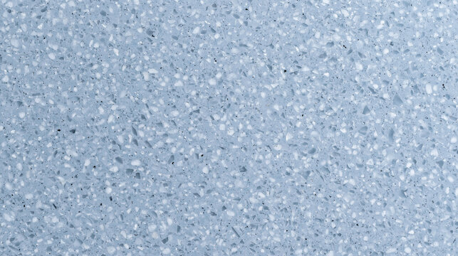 Polished Blue Terrazzo Texture Surface for Background