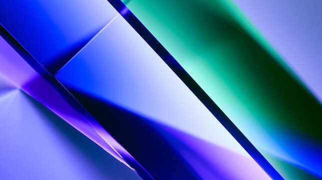 Futuristic Geometric Abstract Glass Refraction Background