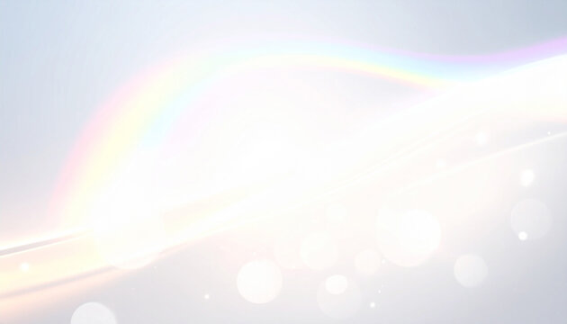 Rainbow iridescent holographic wave background with glowing glitter light for story banner