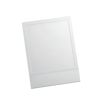Single sheet of white computer tractor feed paper isolated on transparent background