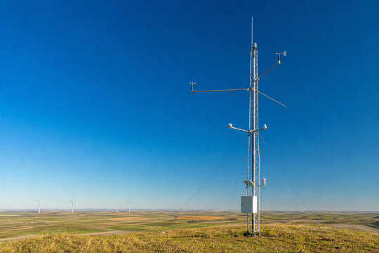 Meteorological Wind Measurement Mast Used for Professional Wind Resource Assessment