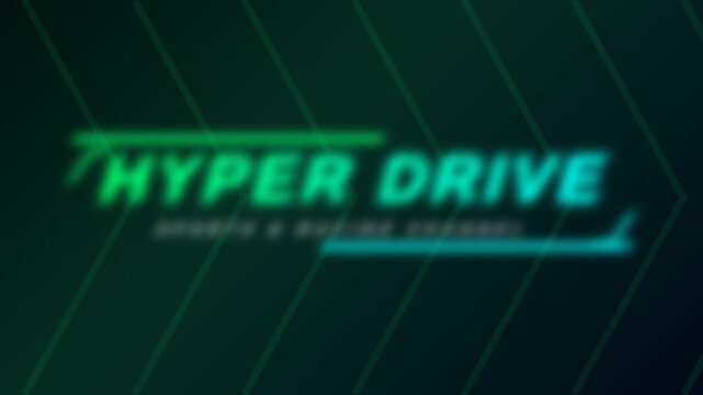 Hyper Drive Slanted Typography Motion Graphic 4K Loop Background