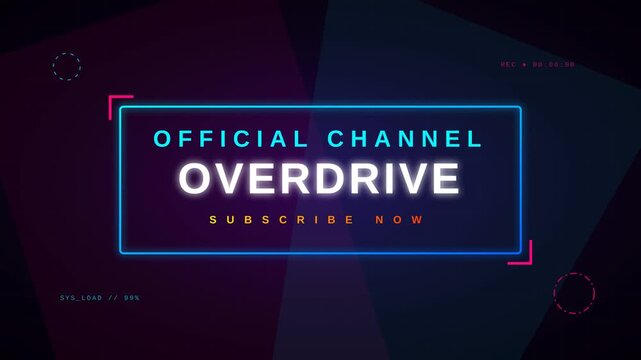 Cyberpunk Glitch Kinetic Typography Opener 4K Motion Graphic Loop Background