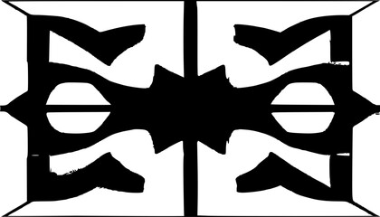 Fototapeta premium Four bow styles with distinct ribbon shapes and loops set with clean line art featuring symmetrical designs and elegant minimalism with frontal views
