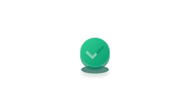 Animasi Layered 3d Success Badge Burst 4K Motion Graphic Animation | Seamless Loop