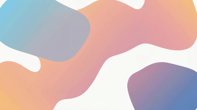 やわらかな形が滑らかに融合するブロブ模様の背景