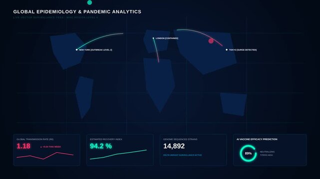 Digital Global Pandemic Tracking Dashboard with Epidemiological Data Visualization for Analytics
