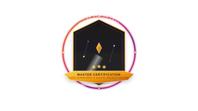 Master Certification Badge for User Experience and Digital Product Design Professional Awards