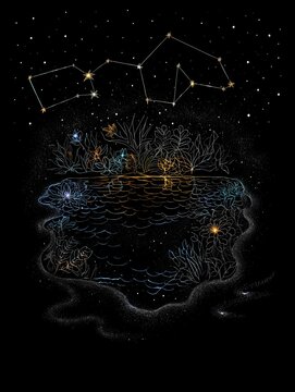 Celestial Garden Reflection