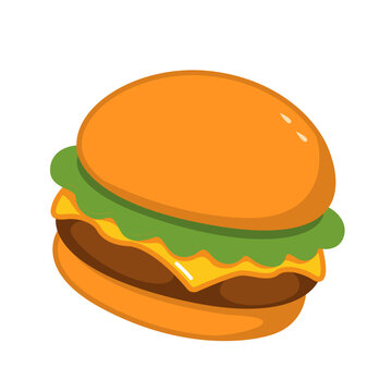 Classic Cheeseburger Vector