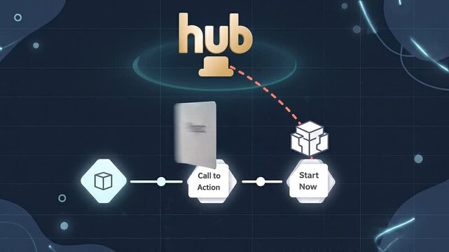 Business conversion process animation showing lead generation