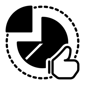 Pie Chart icon, glyph icon style
