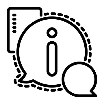 Information icon, line icon style