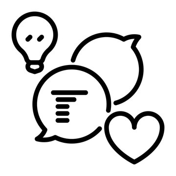 Hearth icon, line icon style