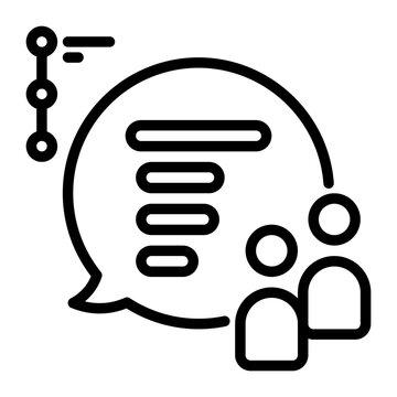 Rating icon, line icon style